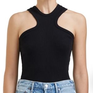 AGOLDE cut out tank, Black, Medium